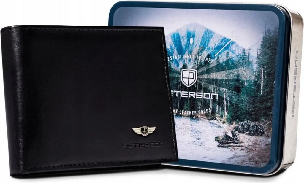 INF Portafoglio Con Blocco RFID, Portafoglio Bifold Sottile In Pelle Per Uomo 7314281034696