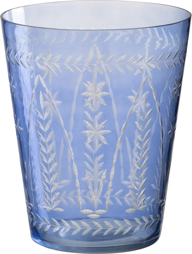 J-Line Vase Tarifa en verre bleu cobalt pour une décoration élégante
