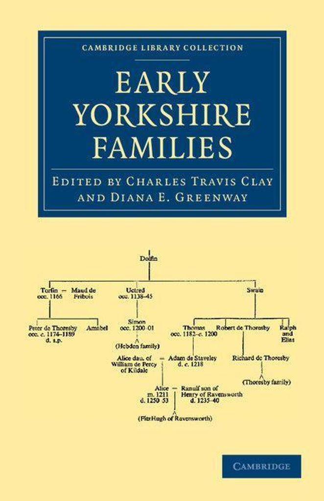 Early Yorkshire Families