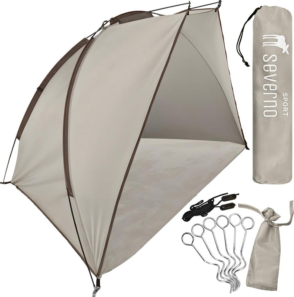 Großes Strandzelt Halbzelt 220x120x120cm + Abdeckung Produktbild 