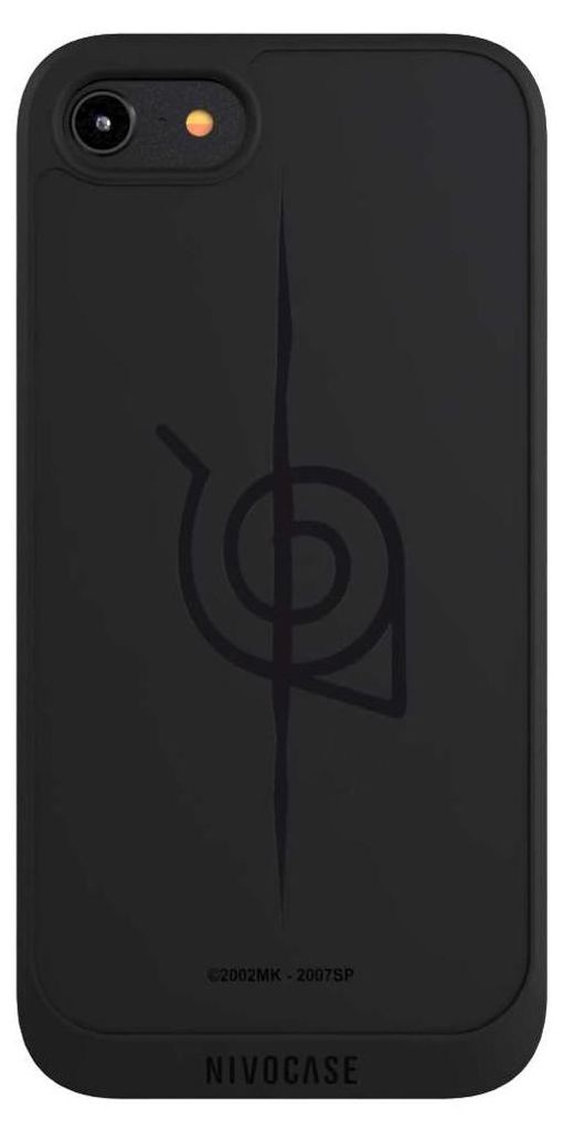 NIVOCASE Handyhülle für Apple iPhone 8 Hülle NIVOpure Case Schwarz Naruto Shippuden Sasuke Konoha