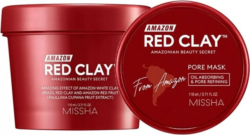 Maschera Viso Missha Red Clay Mask 110ml - Pulizia Pori Profonda BHA
