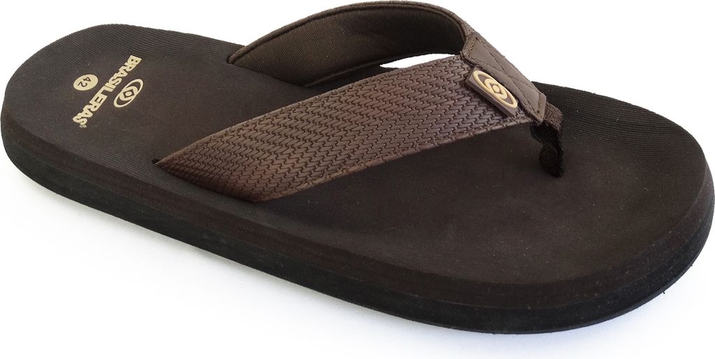 BRASILERAS Kinder Zehensandalen rutschfester bequem schuhe strand/schwimmbad/stadt braun 42 EU - UBPFF