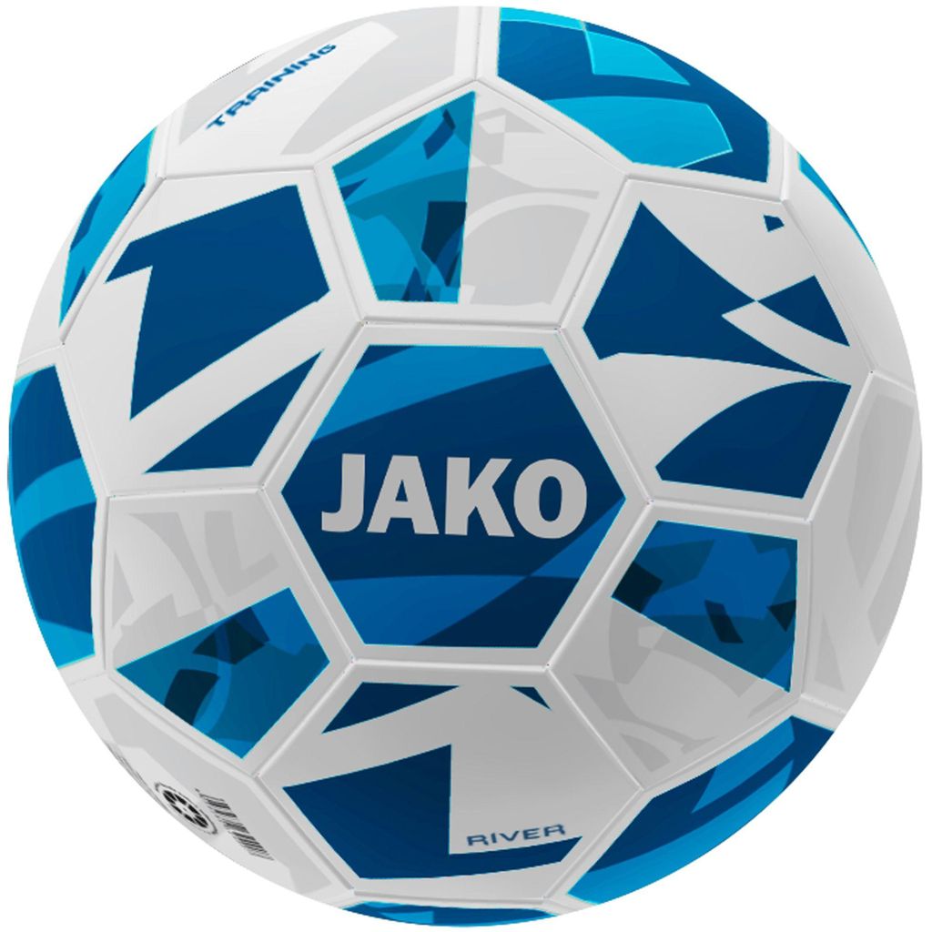 Jako Trainingsball River - weiß/navy, Größe:5 Obrázek produktu 