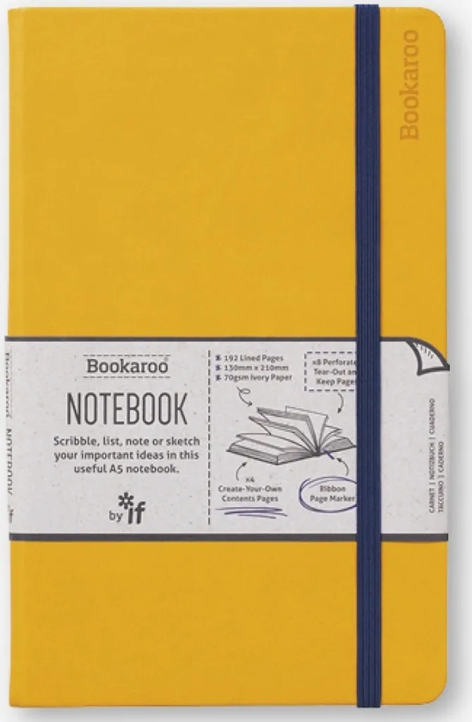 Taccuino Tecnico Bookaroo Senape A5 - 192 Pagine Carta Alta Qualità