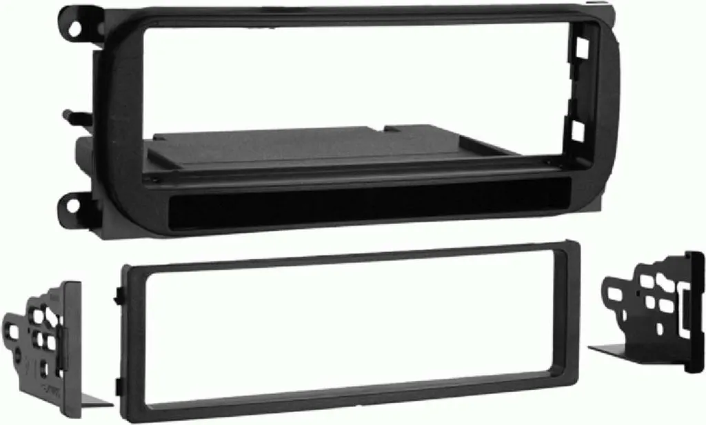 Façade autoradio 1 DIN avec vide-poche pour Chrysler Dodge Jeep Plymouth