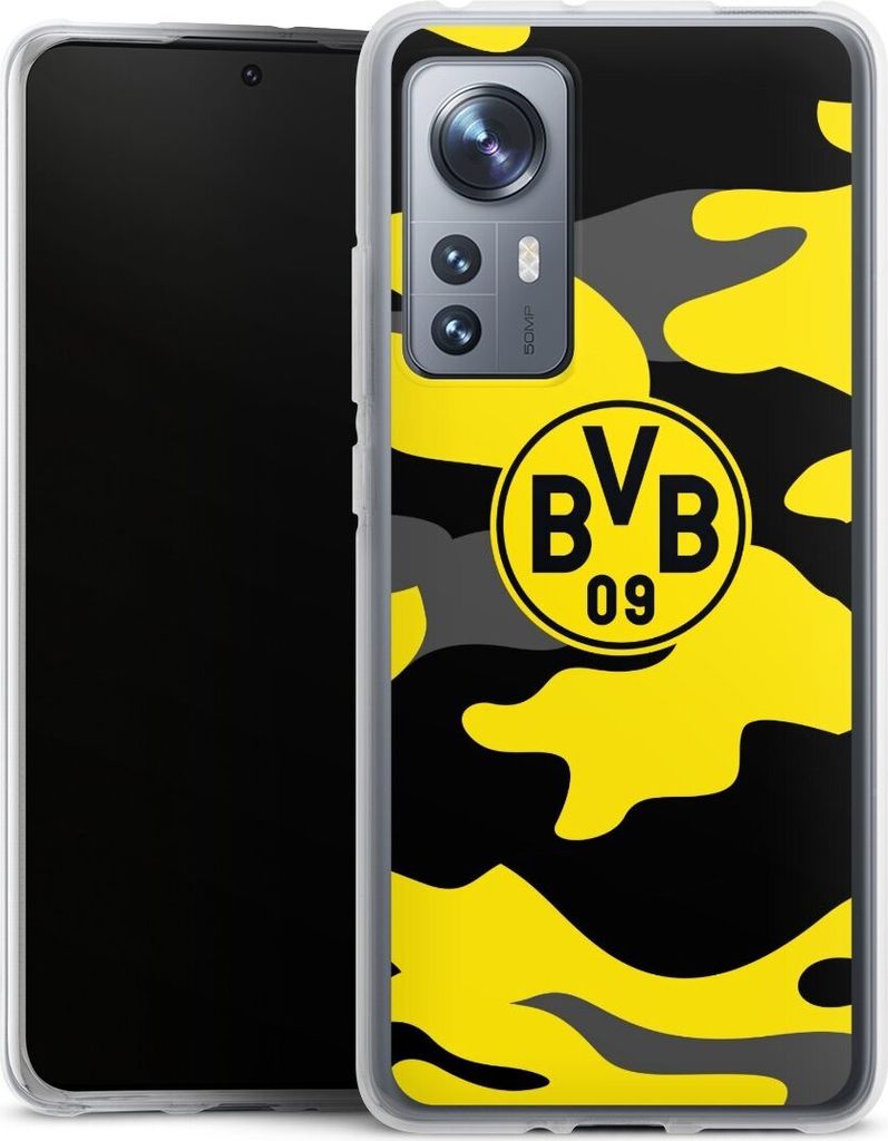 DeinDesign Handyhülle für Xiaomi 12X 5G Silikon Hülle Case Smartphone Schutzhülle BVB Borussia Dortmund Fanartikel