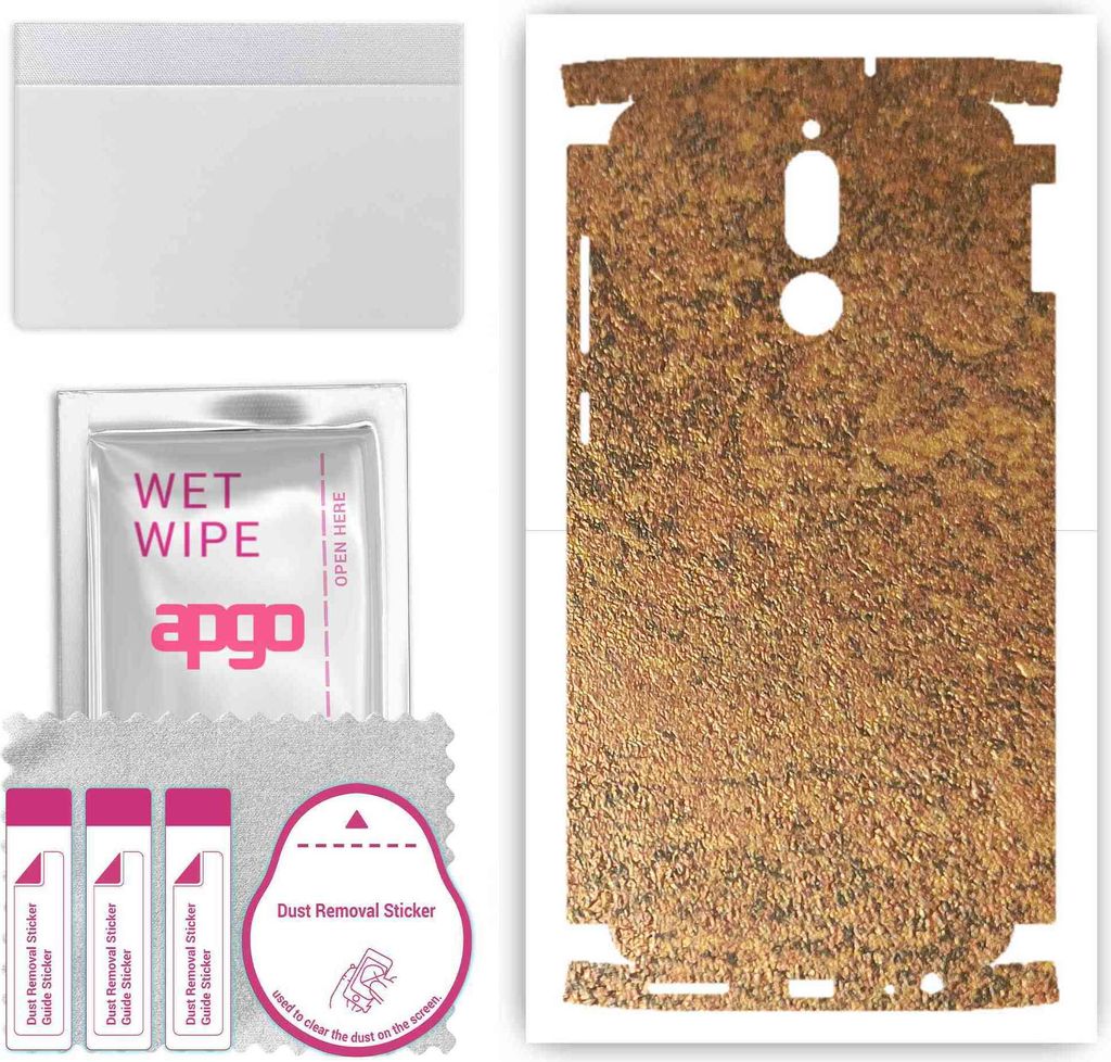 apgo Rückseite + Seiten Schutzfolie, Skin, kompatibel mit Huawei Mate 10 Lite, Hinten Displayschutzfolie aus Vinylfolie, kratzfest, einfache Monta...