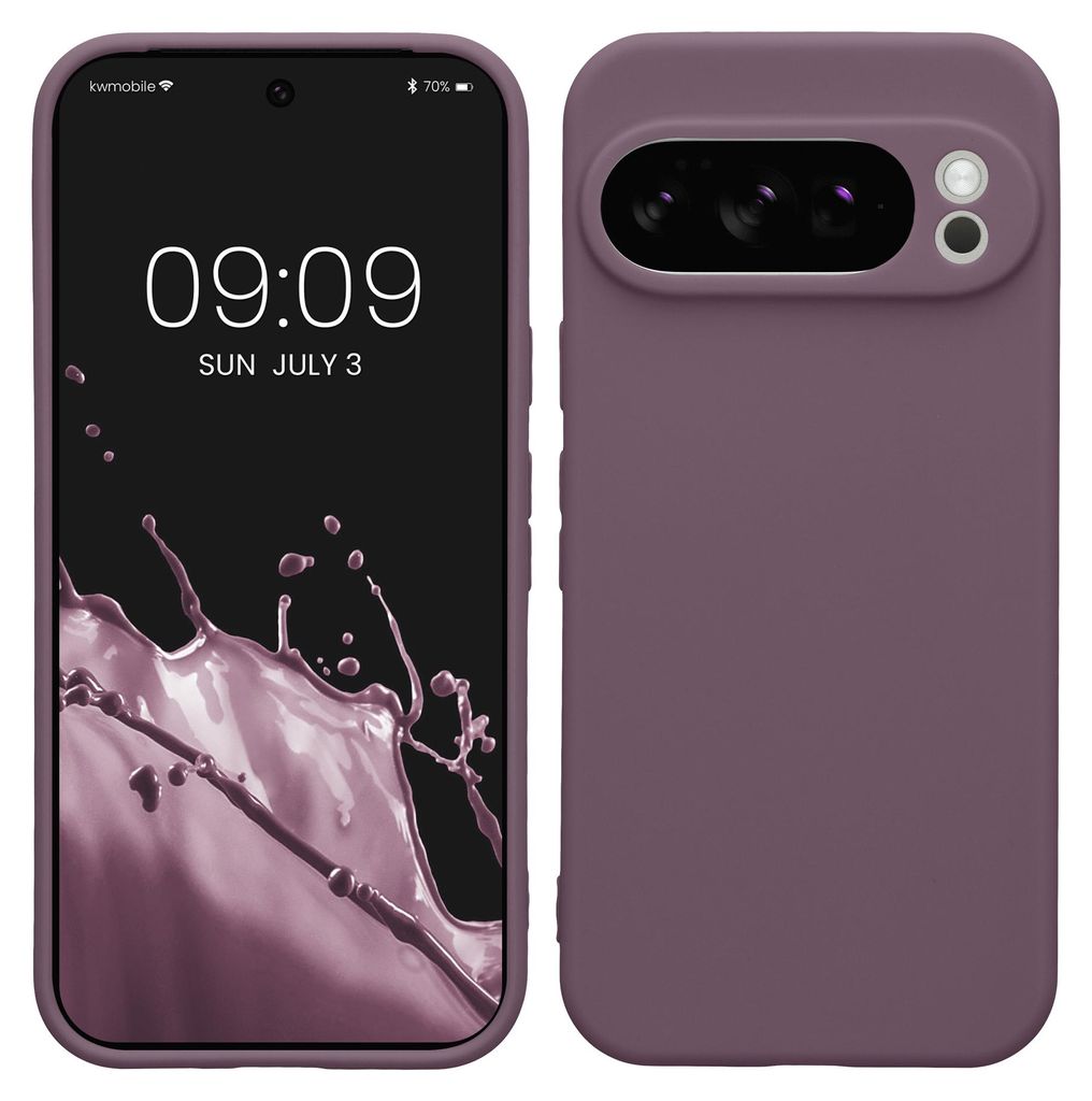 kwmobile Handyhülle für Google Pixel 10 Pro Hülle - weiches Handy Silikon Case - Schutzhülle Cover - Helle Iris