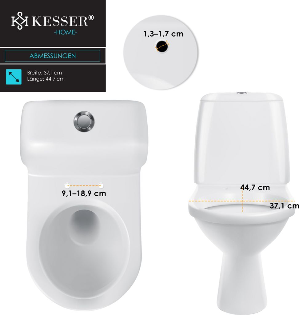 KESSER® WC Sitz mit Absenkautomatik Toilettendeckel Produktbild 7