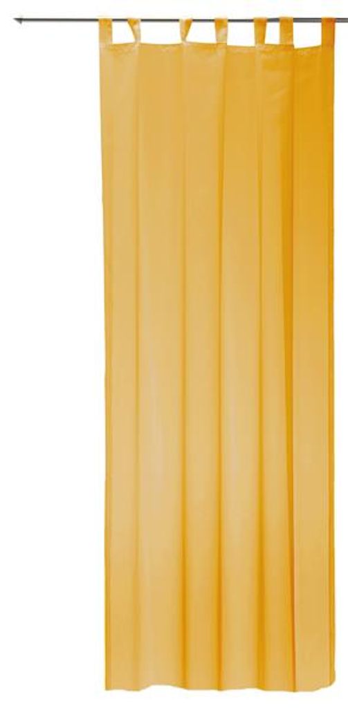 Elbersdrucke Streifenvoile Schlaufenschal Weiß transparenter Vorhang weiß 