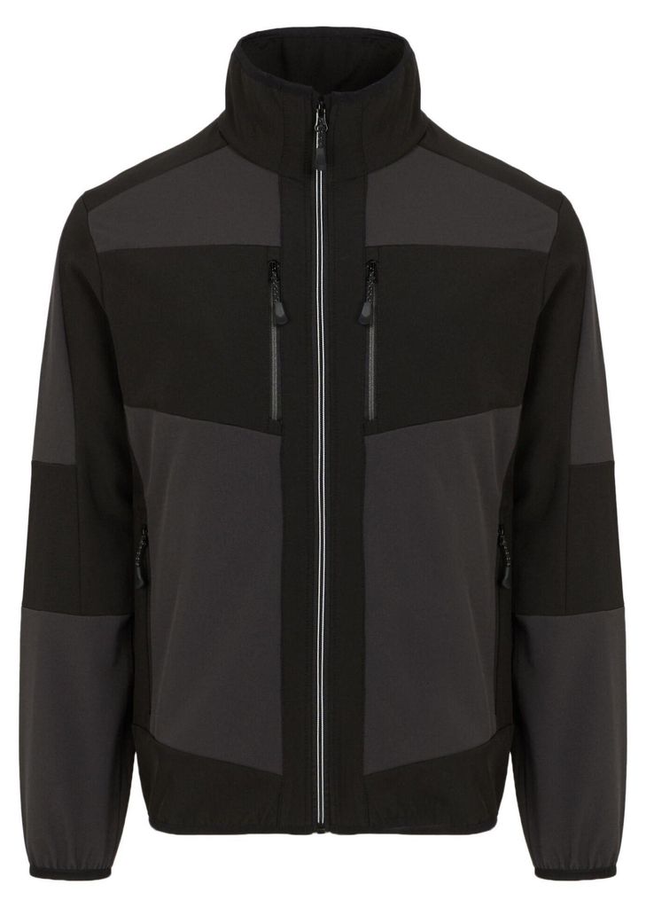 Regatta - "E-Volve" Softshelljacke Zweilagig für Herren/Damen Uni LT205 (S) (Asche/Schwarz)