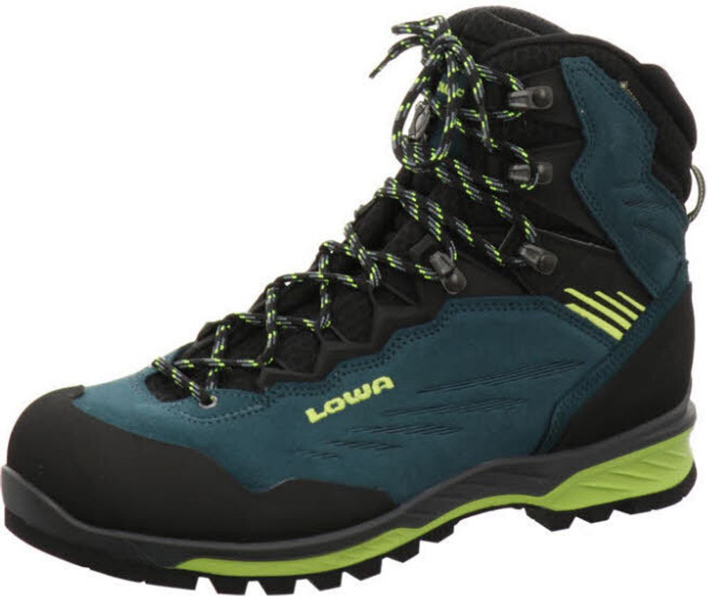 Lowa Herren Trekkingstiefel CADIN II GTX MID Stahlblau Limone