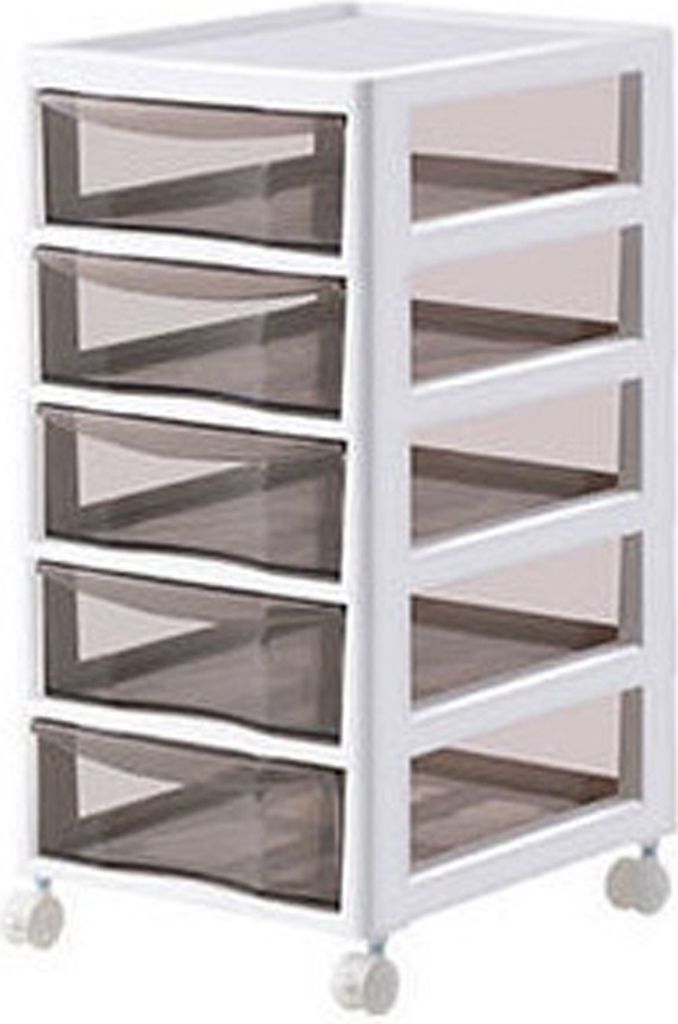 360Home Multifunktionales Schubladenregal Schubladenschrank Büro Regal Schrank 5 Ebenen