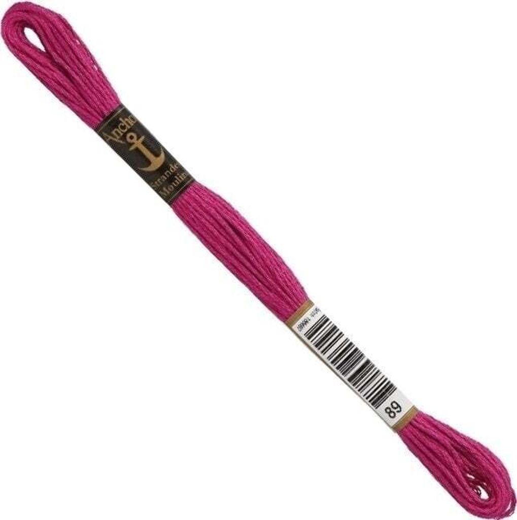 Anchor Sticktwist 4635000-00089 fil à broder pourpre, 100 % Image du produit 