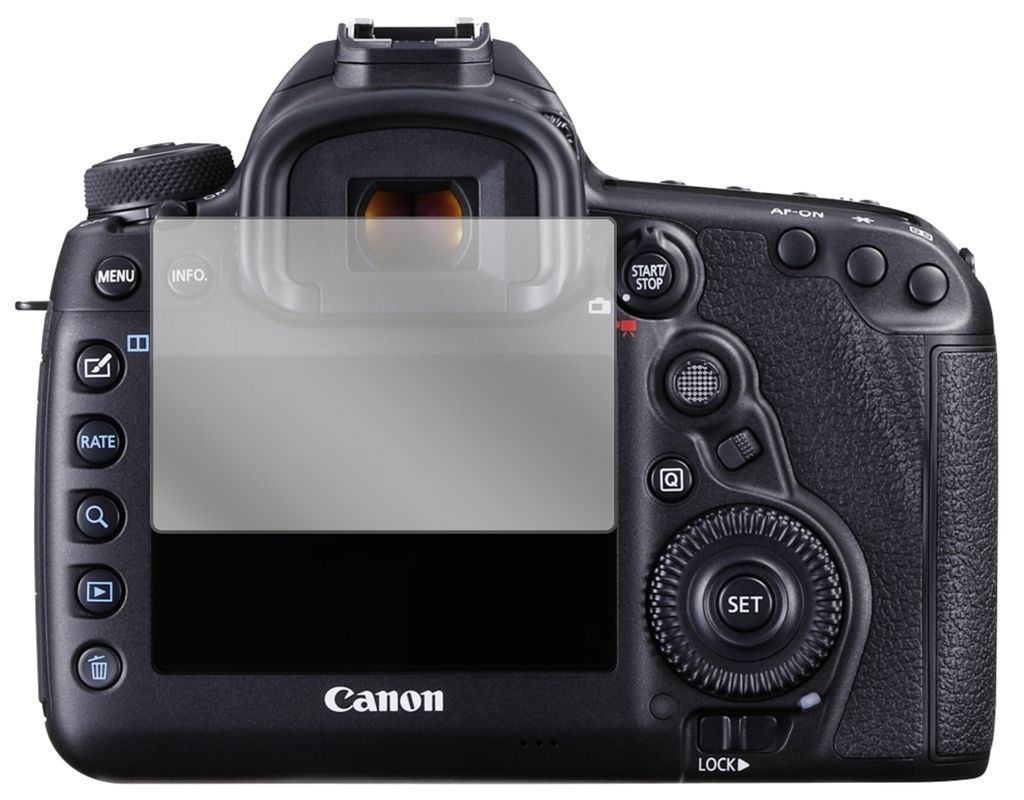 2x Displayschutz Folie Klar für Canon EOS 5D Mark IV Schutzfolie Displayfolie 