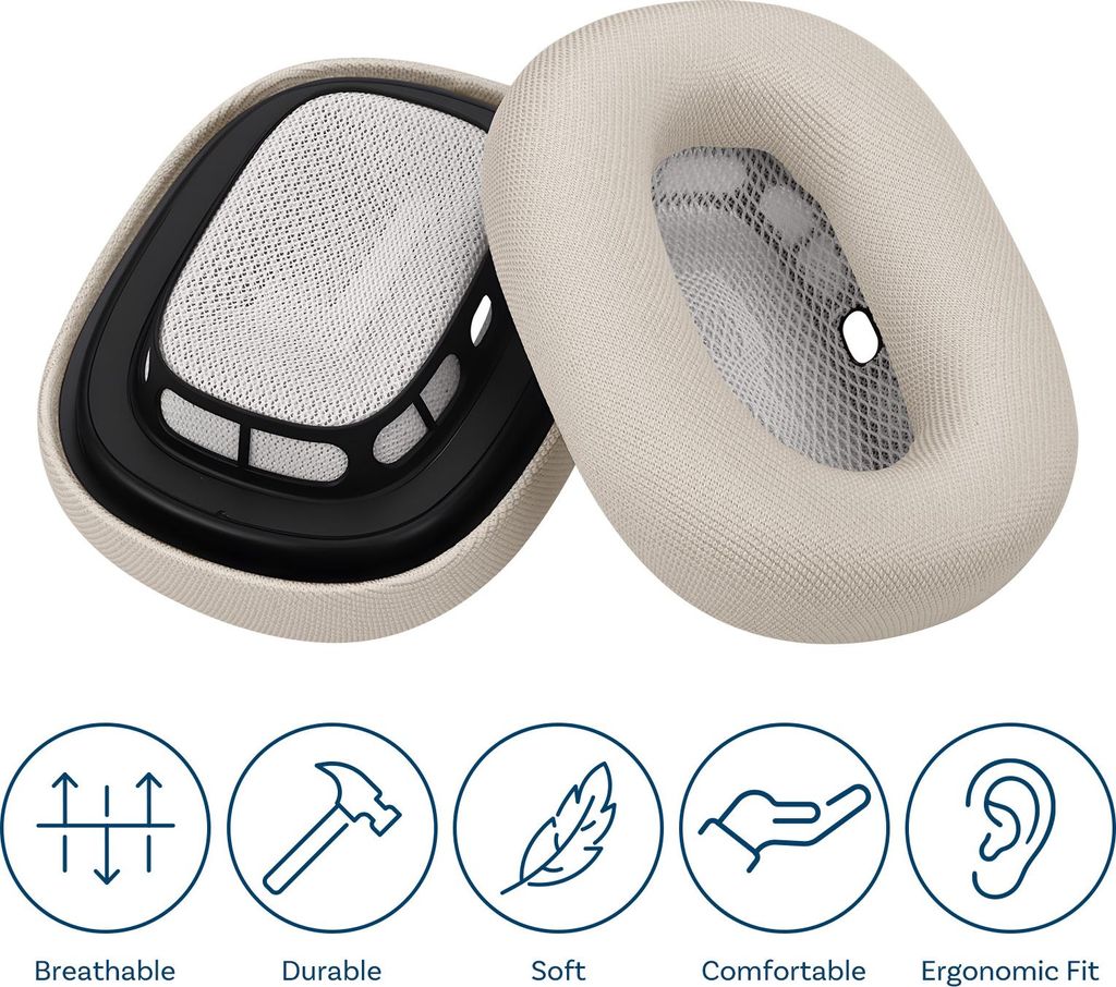 Ersatz Ohrpolster für AirPods Max – Memory-Schaum, Mesh Produktbild 
