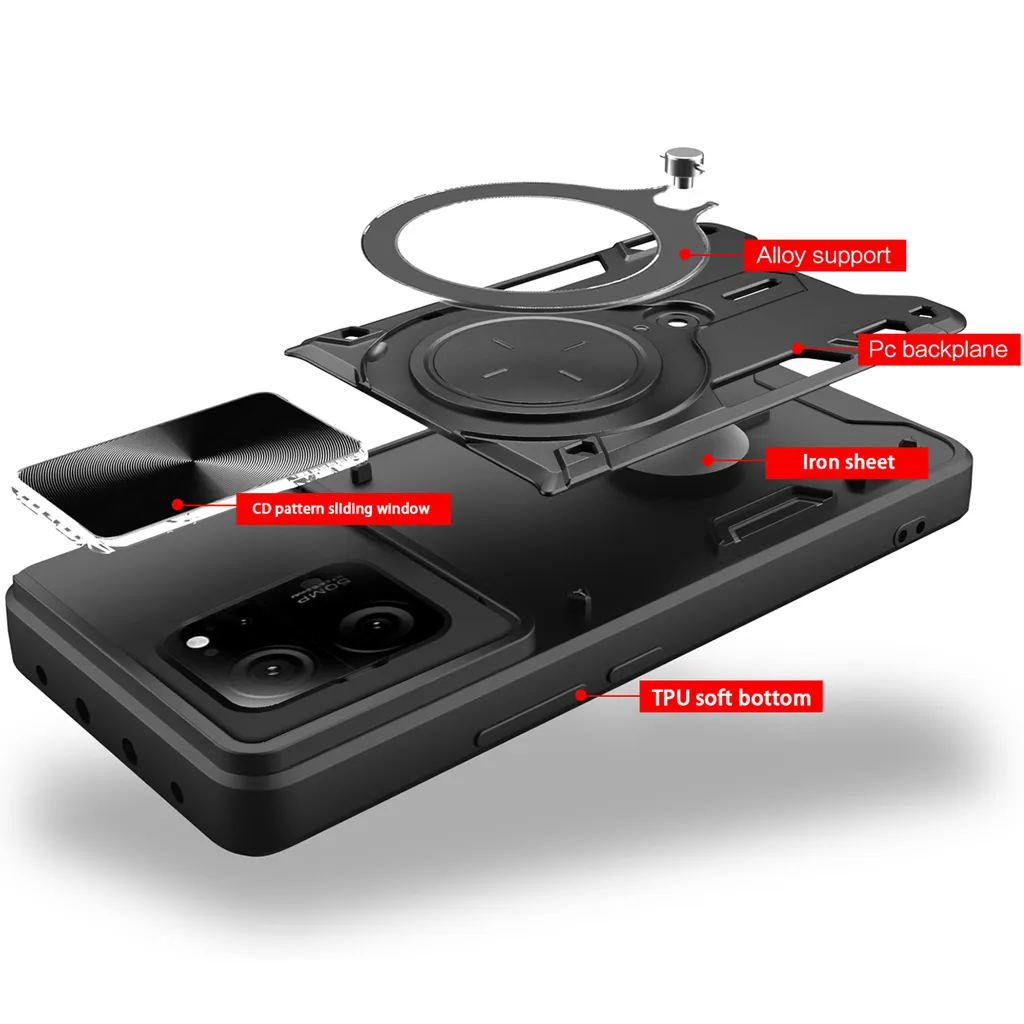 CRAVEN Cover per Xiaomi Mi 13, Robusto PC + TPU Doppio