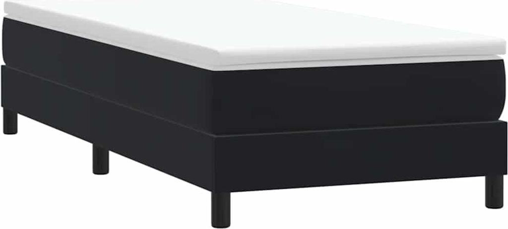 Boxspringbett ohne Matratze Schwarz 90x210 cm Samt
