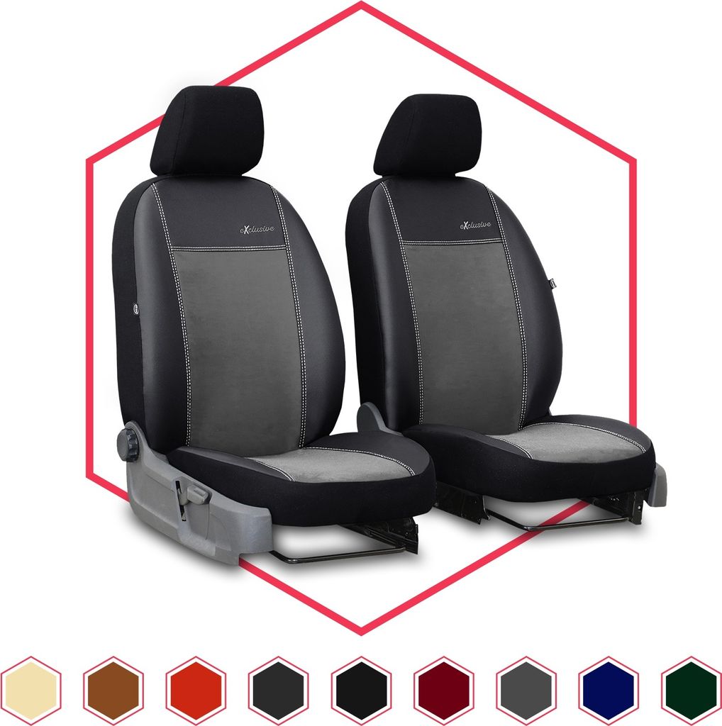 Sitzbezüge Auto Universal Autositzbezüge für Mercedes Vito W639 bis 14 Grau BUS