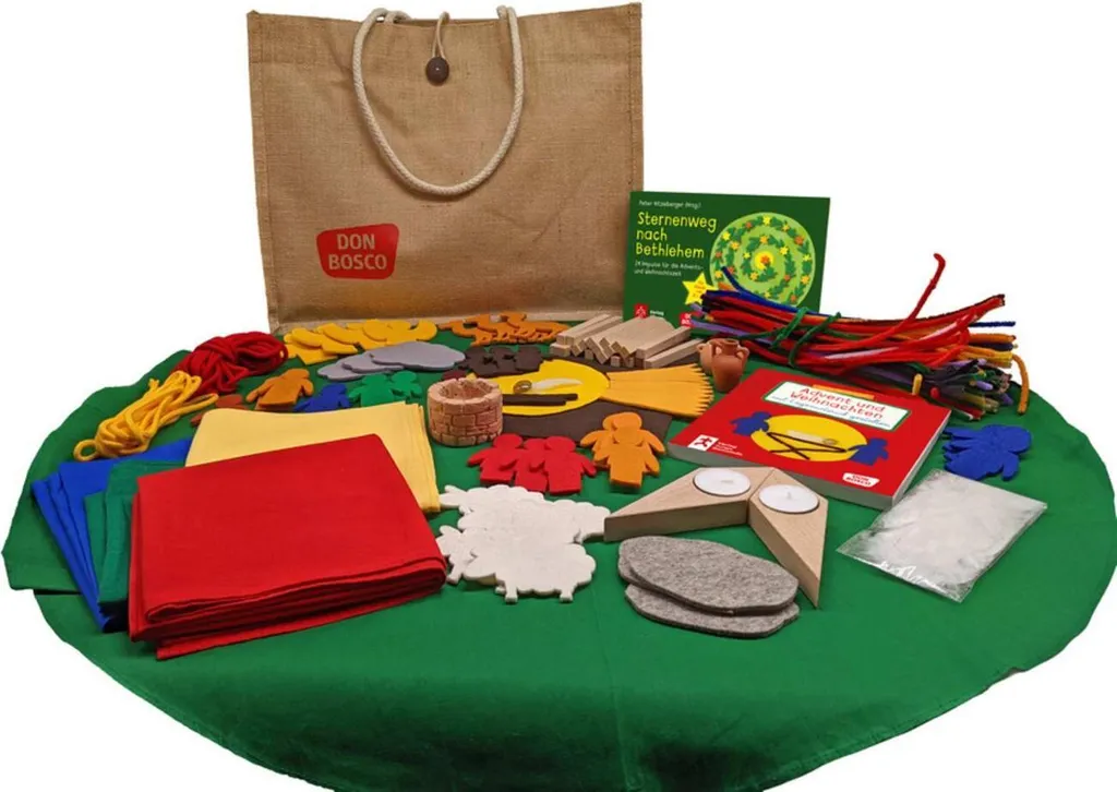Sac Erzähltasche Noël : ne perdez plus vos figurines de l'Avent en tissu