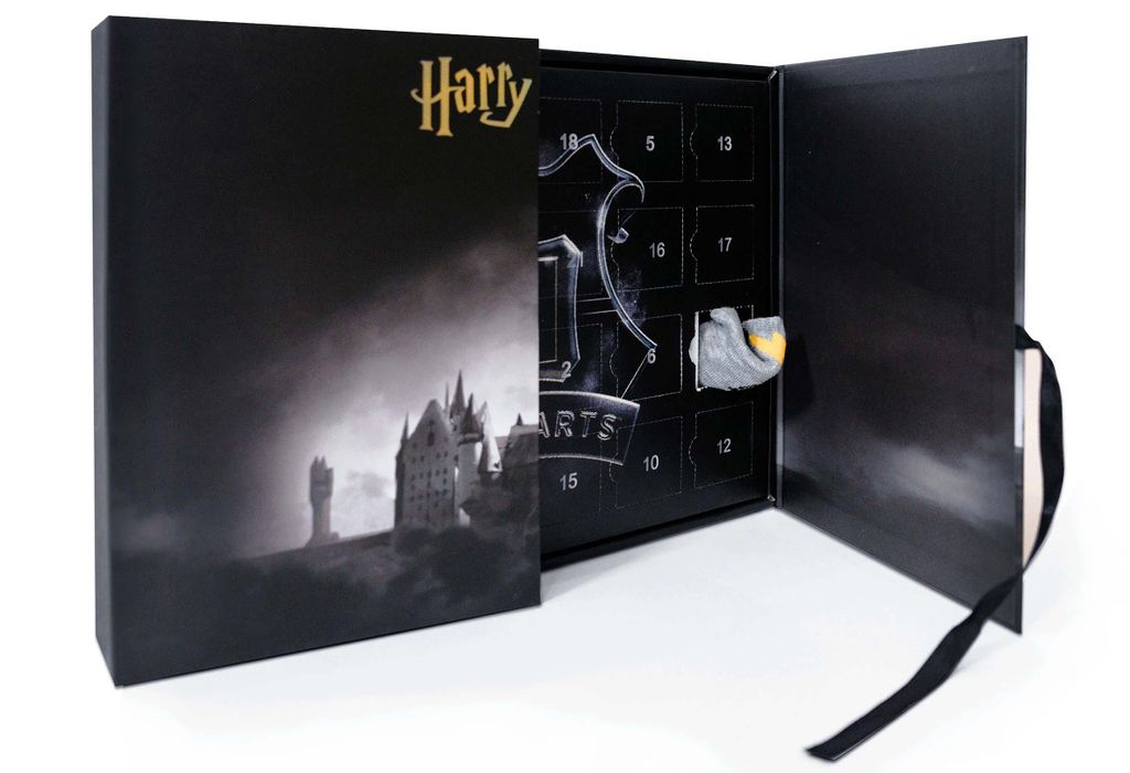 HARRY POTTER Socken Adventskalender Klappbox 42-46 Produktbild 