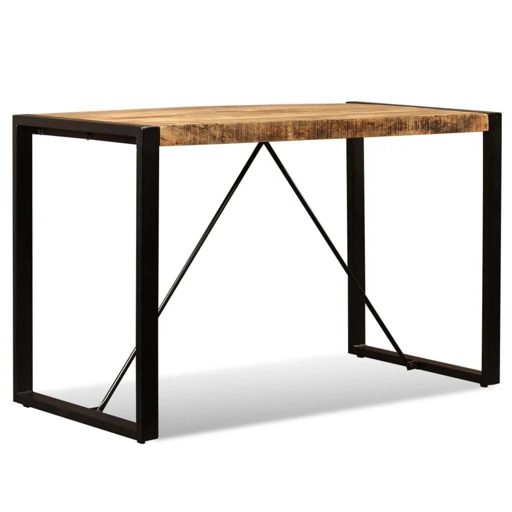Table de salle à manger robuste 120 cm bois de manguier durable