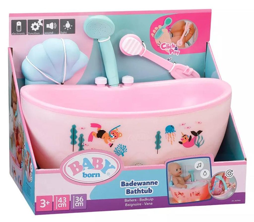BABY born Bathtub, Vanička pre bábiky, 3 rok / roky, Obrázok produktu 