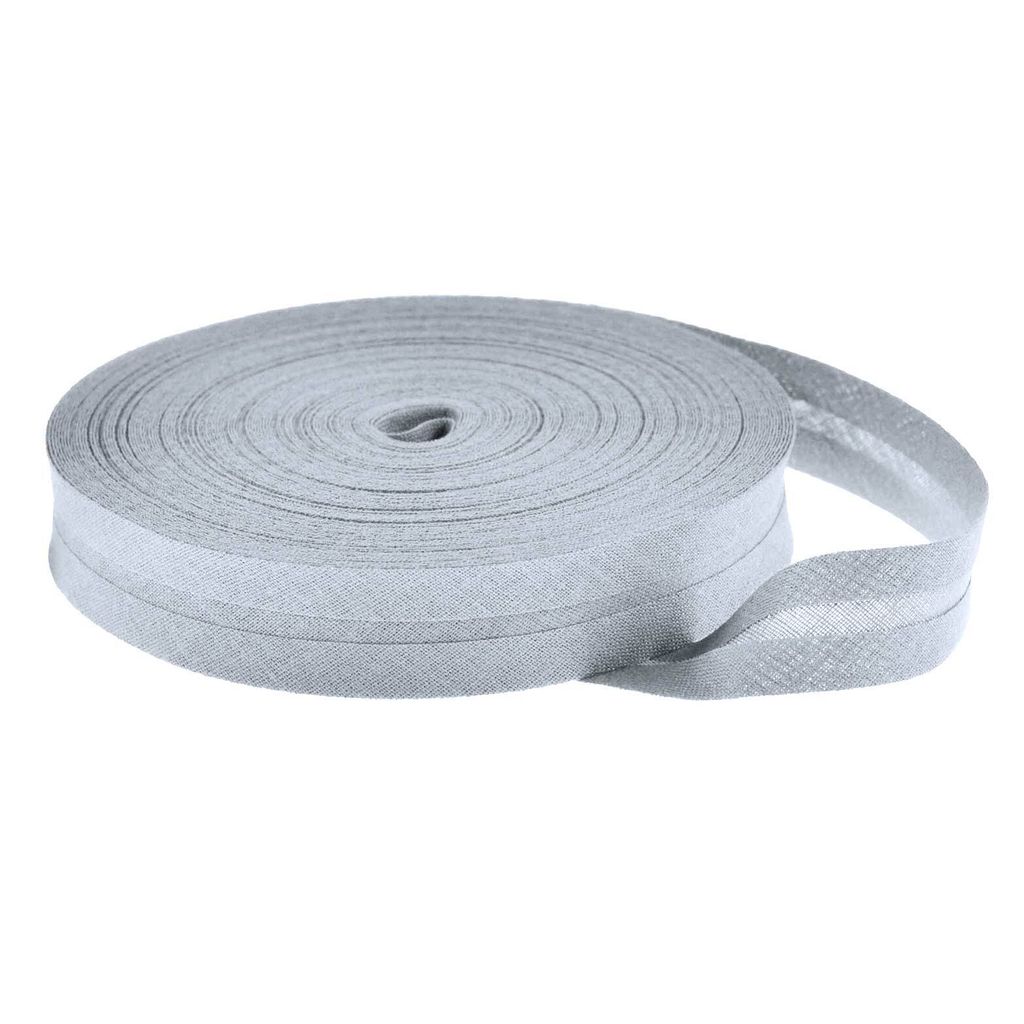 25m Schrägband Baumwolle uni 20mm breit gefalzt Einfassband 50 Farben wählbar