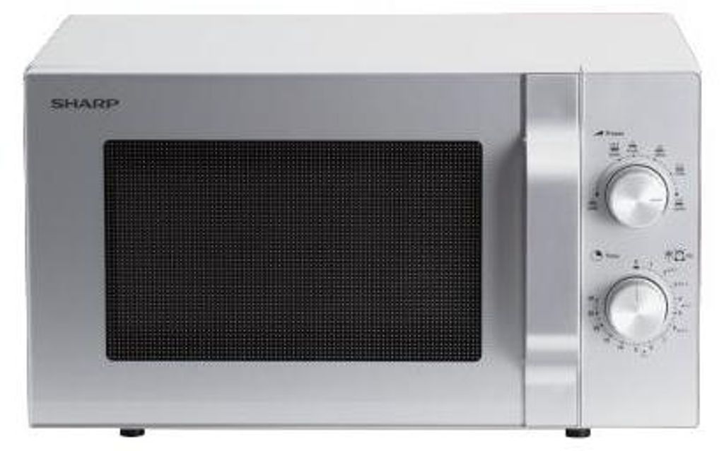 Sharp R204S, Arbeitsplatte, Solo-Mikrowelle, 20 l, 800 W, Drehregler, Silber