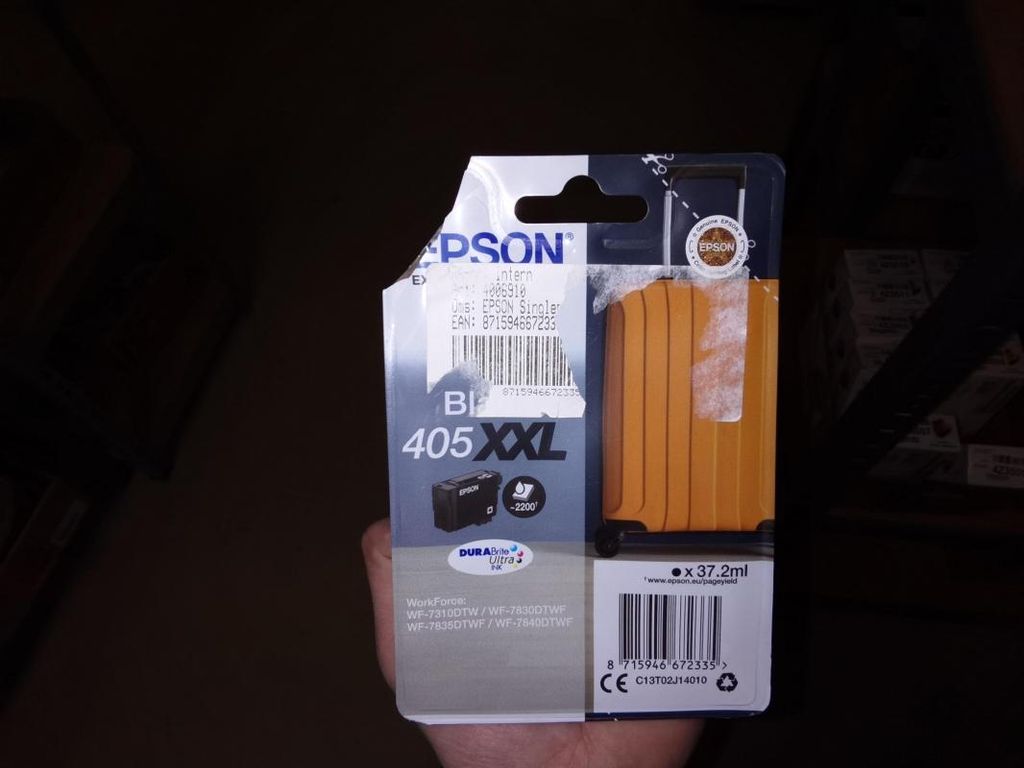 Epson Singlepack Black 405XXL DURABrite Ultra Ink, Produktbild 
