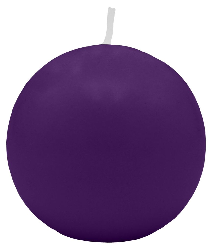Kugelkerzen Violett Ø 80 mm, 6 Stück Produktbild 