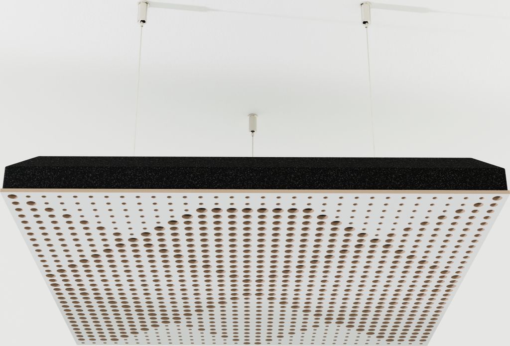 2-Stück Akustik Deckenpaneele «WILDS-C» mit Montageset | Absorption - Diffusion - Reflexion - Schalldämmung - Isolierung | Acoustic Cloud Panel...