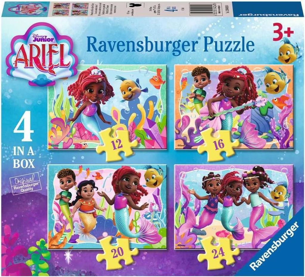 Ravensburger Puzzlespiel disney junior ariel - 4 Puzzles