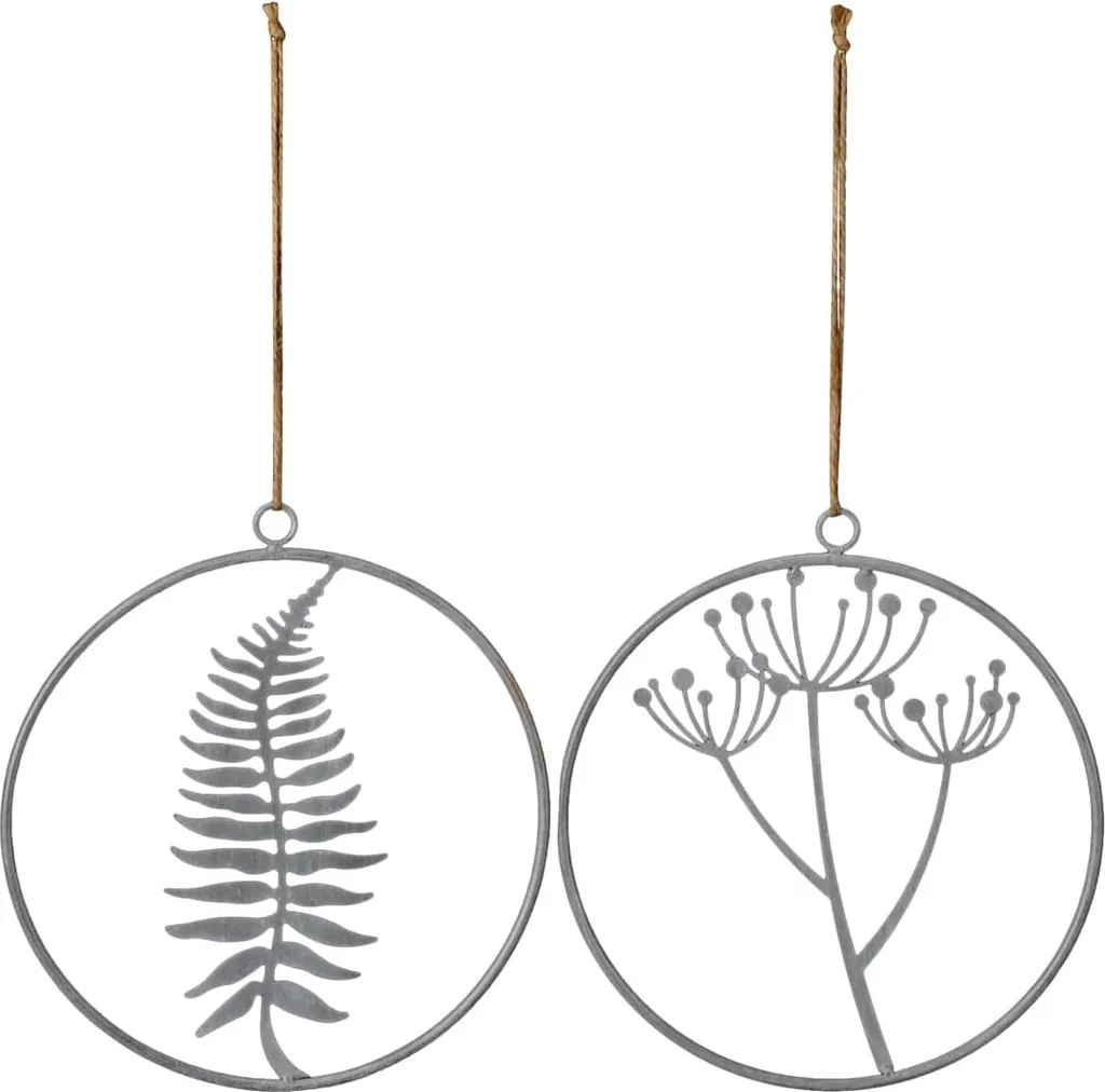 Décoration murale pour plantes Gris - Set de suspension gain de place
