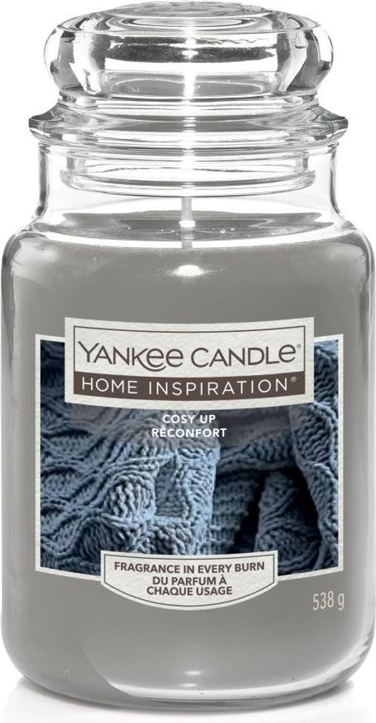 Yankee Candle Duftkerze Großes Glas Cosy Up 538 g, grau Produktbild 