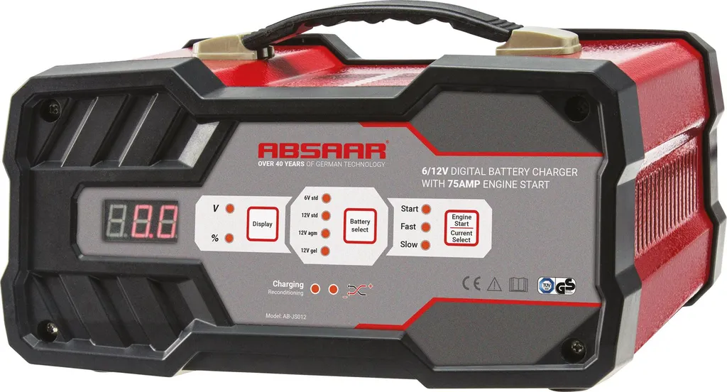 Offerta Absaar 12A Caricabatterie Digitale 6/12V con Avvio Rapido