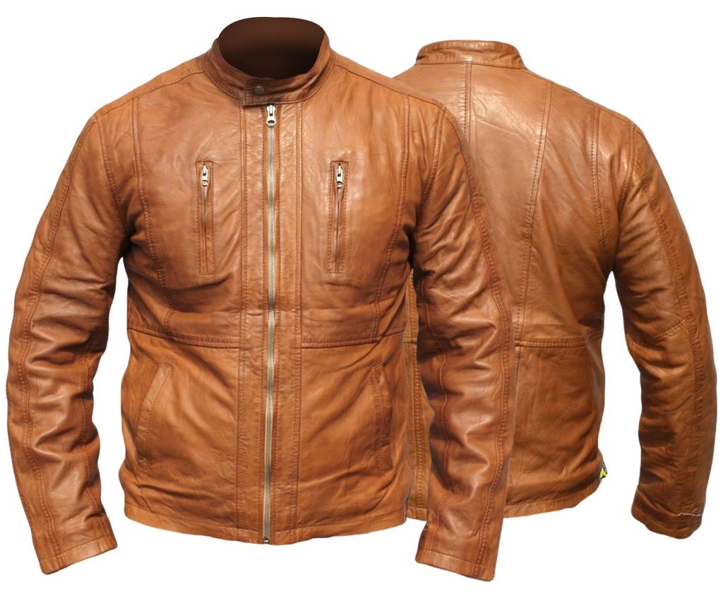 German Wear, Lederjacke Lammnappa Trend Fashion echtleder Produktbild 