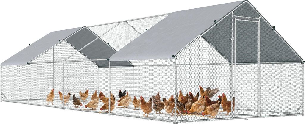 PawHut Enclos poulailler chenil volière extérieur 24 m² - Image du produit 