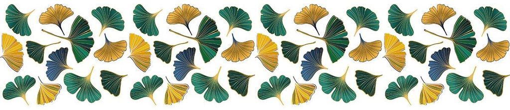 Sichtschutzfolie – Ginkgo-Herbstblätter XL – Aufkleber für Fenster und Duschtüren – 40 x 200 cm