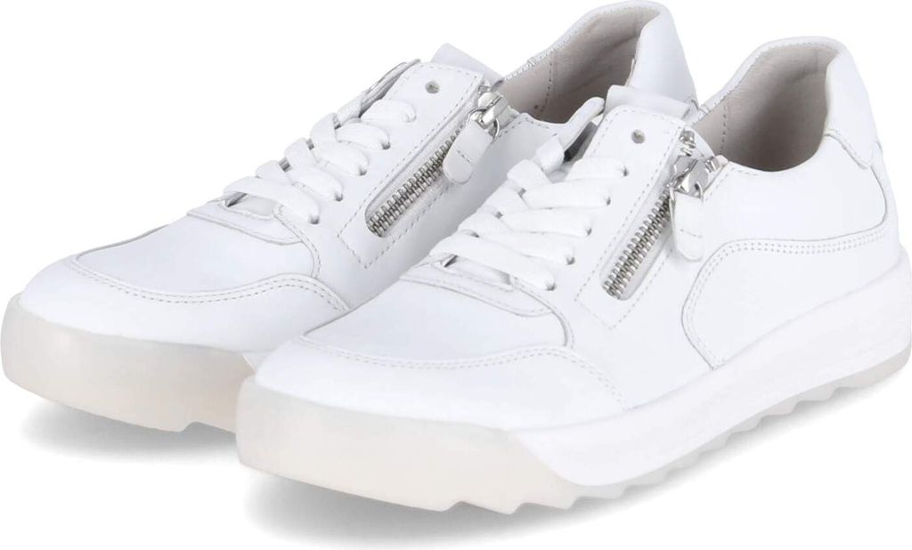 Gabor Damen Low Sneaker Weiß Glattleder Größe: 37,5