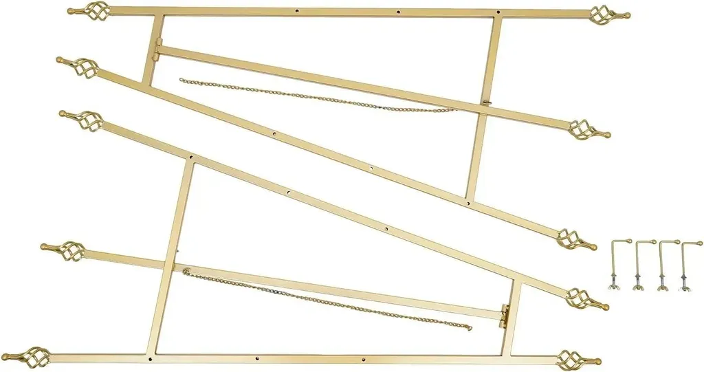 Présentoir de menu et plan de table doré 90 cm pour réception - 5