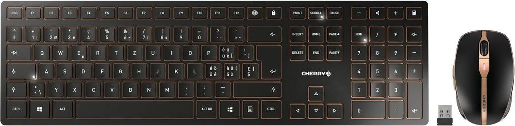 Cherry DW 9100 SLIM - Tastatur-und-Maus-Set - kabellos
