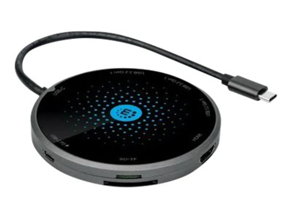 Station d'accueil Manhattan 166560 USB-C 8-en-1 et chargeur 10W - 2
