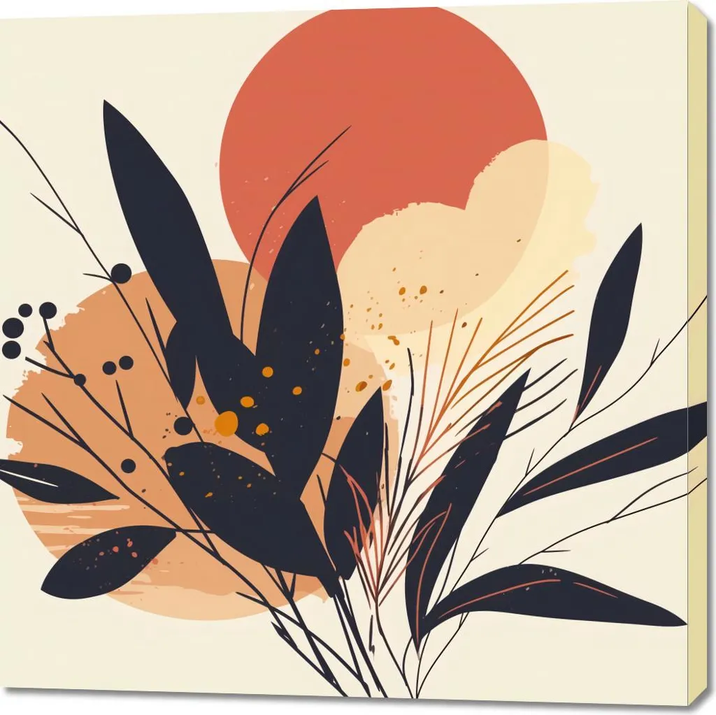 Quadro 100x100 cm Tramonto a Barwie