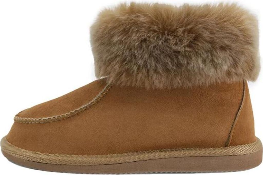 Lammfell Hausschuhe - ZUGSPITZE COGNAC - Schuhgröße: EUR 41 Produktbild 
