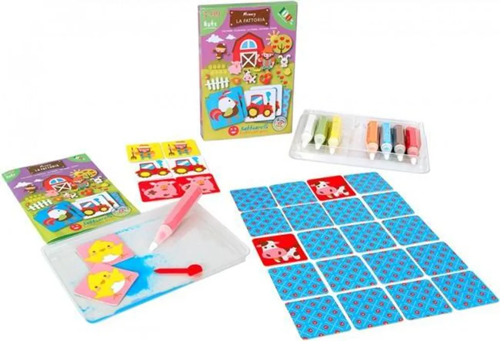 Activité Manuelle Enfant : Set de Peinture de Sable Educatif Ferme Mémoire