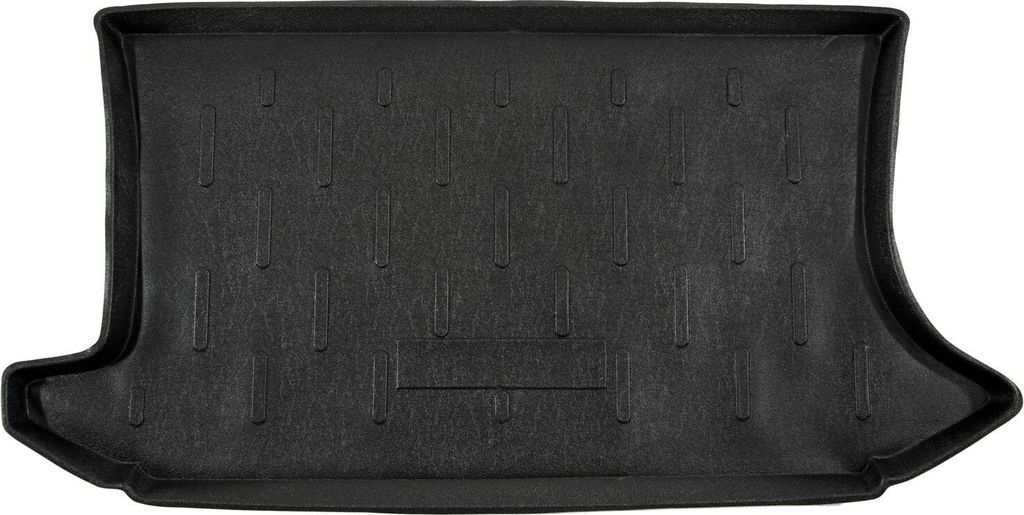SCOUTT | Kofferraumwanne Laderaumwanne Kompatibel mit Ford Fiesta 2002-2008, mit Hoher Rand, Kofferraum-Schutzmatte, Geriffelt, Aufrollbar, Schwarz