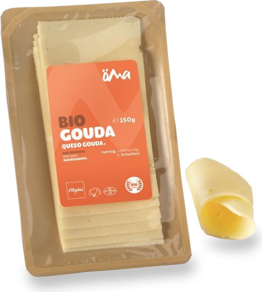 GOUDA-KÄSE, -SCHEIBEN (48 % FETT IN DER TROCKENMATERIAL) 150 g - OMA