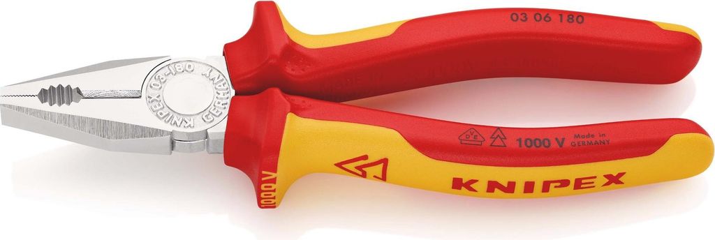 Knipex universeeltang, conform DIN ISO 5746, lengte 180mm, Productafbeelding 